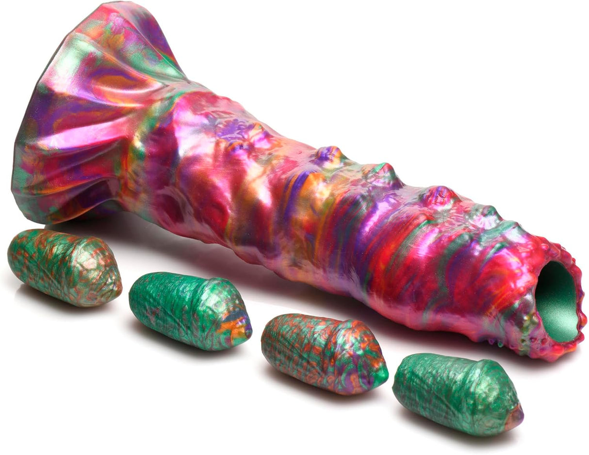 Creature Cocks Larva Silicone Ovipositor Dildo with Eggs – Fantasy Sex Toy