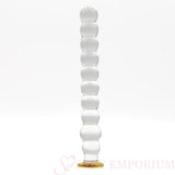 9.25 Inch Bubble Ribbed Glass Dildo - Dildos - Save 15% - Fast Shipping - United Kingdom Stoke-on-trent