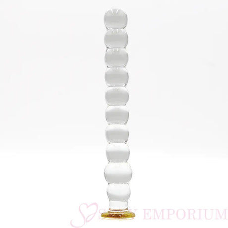 9.25 Inch Bubble Ribbed Glass Dildo - Dildos - Save 15% - Fast Shipping - United Kingdom Stoke-on-trent