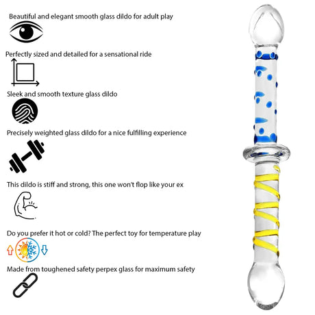 9.25 Inch Double Ended Glass Dildo - Dildos - Save 25% - Fast Shipping - United Kingdom Stoke-on-trent