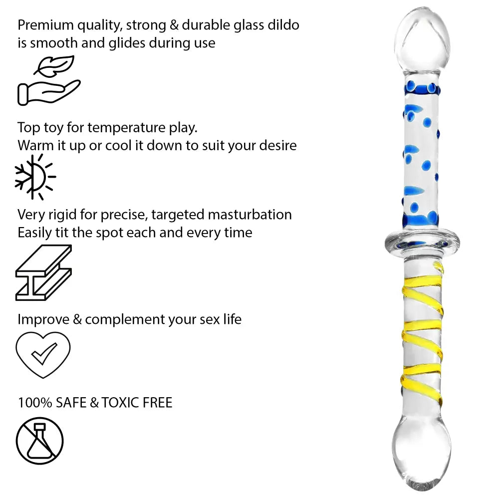 9.25 Inch Double Ended Glass Dildo - Dildos - Save 25% - Fast Shipping - United Kingdom Stoke-on-trent