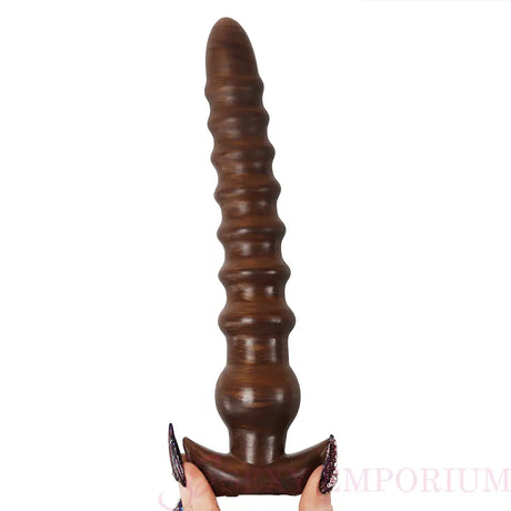 9.5 Inch Ribbed Anal Teaser - Save 30% - Fast Shipping - Dildo United Kingdom Stoke-on-trent