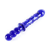 9 Inch Double Ended Blue Glass Ribbed Dildo - Dildos - Save 25% - Fast Shipping - United Kingdom Stoke-on-trent