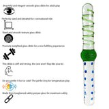 9 Inch Green & Blue Double Ended Glass Dildo - Sex Toy - Save 25% - Fast Shipping - United Kingdom Stoke-on-trent