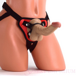 9 Inch Strap On Dildo with Red Harness