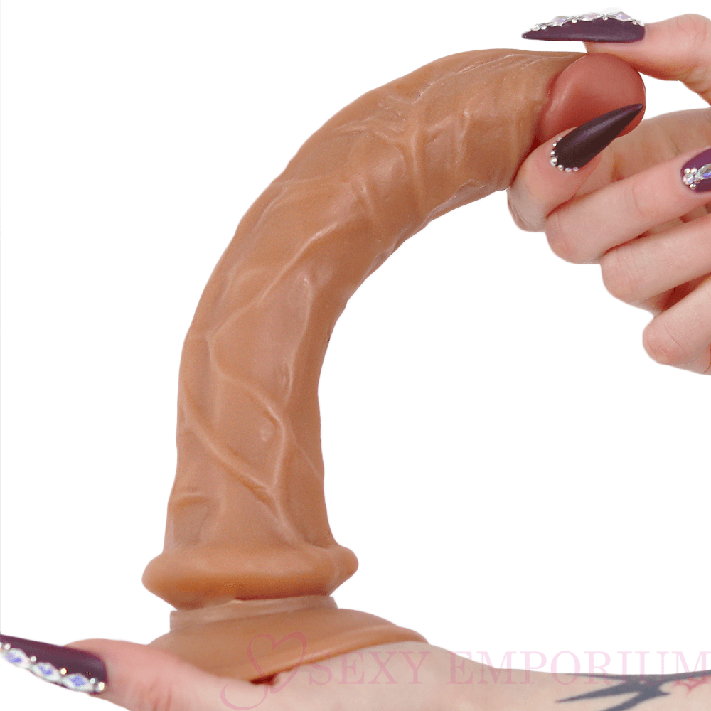 9 Inch Suction Cup Dildo Brown