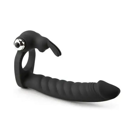 7 Speed/mode Double Penetration Anal Dildo Sex Toy with Cock Ring Silicone Dong