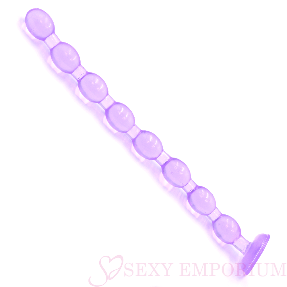 19 Inch Giant Anal Beads Purple