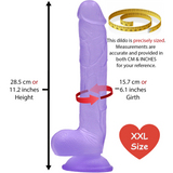 The Hung Monster Dildo – 11 Inch Purple - Sex Toys - Save 20% - Huge Thick Toy