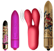 Elegant Unique 10 Speed Big Vibrator, Powerful Sleek 120MM 5 Speed Thick Pink Bullet, 10 Speed/Mode Gold Bullet Vibrator, Vibrating Suger Rabbit Ears Vibrator Sex Toy For Women/Couples Sex Toy Kit