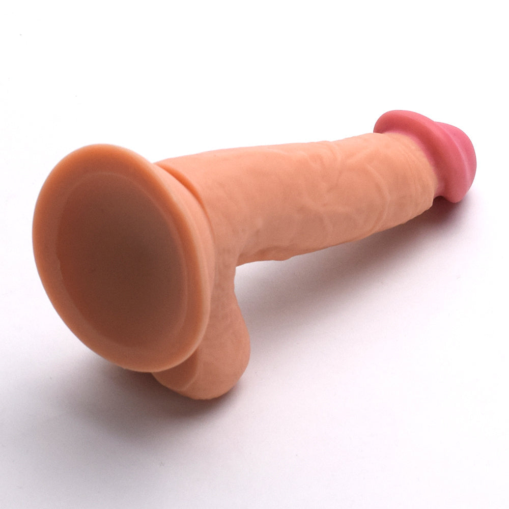 Real Feel 5.5 Inch Flesh Suction Cup Dildo