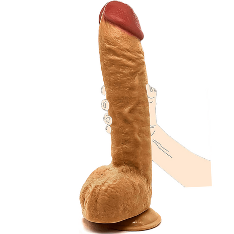 4pc Strap on Dildo Set for Couples 13’’ 12.5’’ 5.6’’ Dildos Brown - Save 25% - Sale