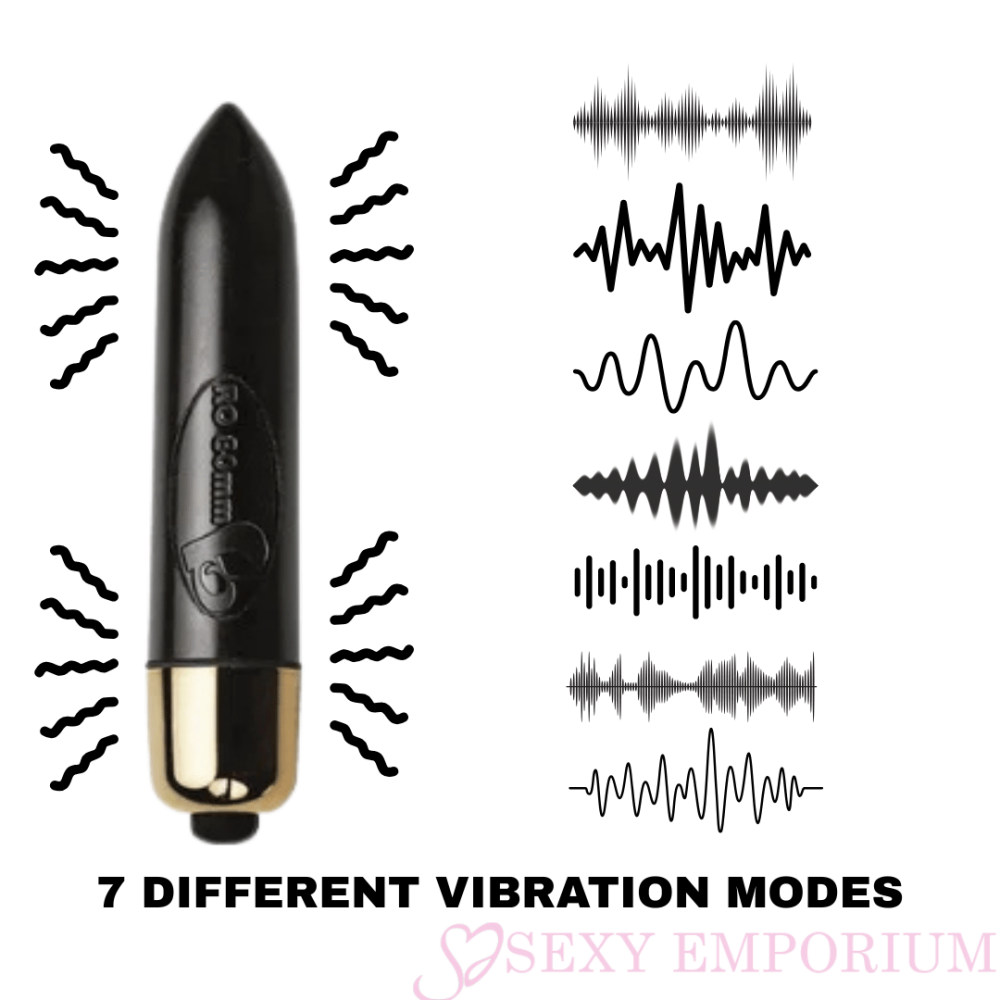 Rocks off Waterproof 7 Mode Compact Bullet Vibrator - Powerful Multi Speed