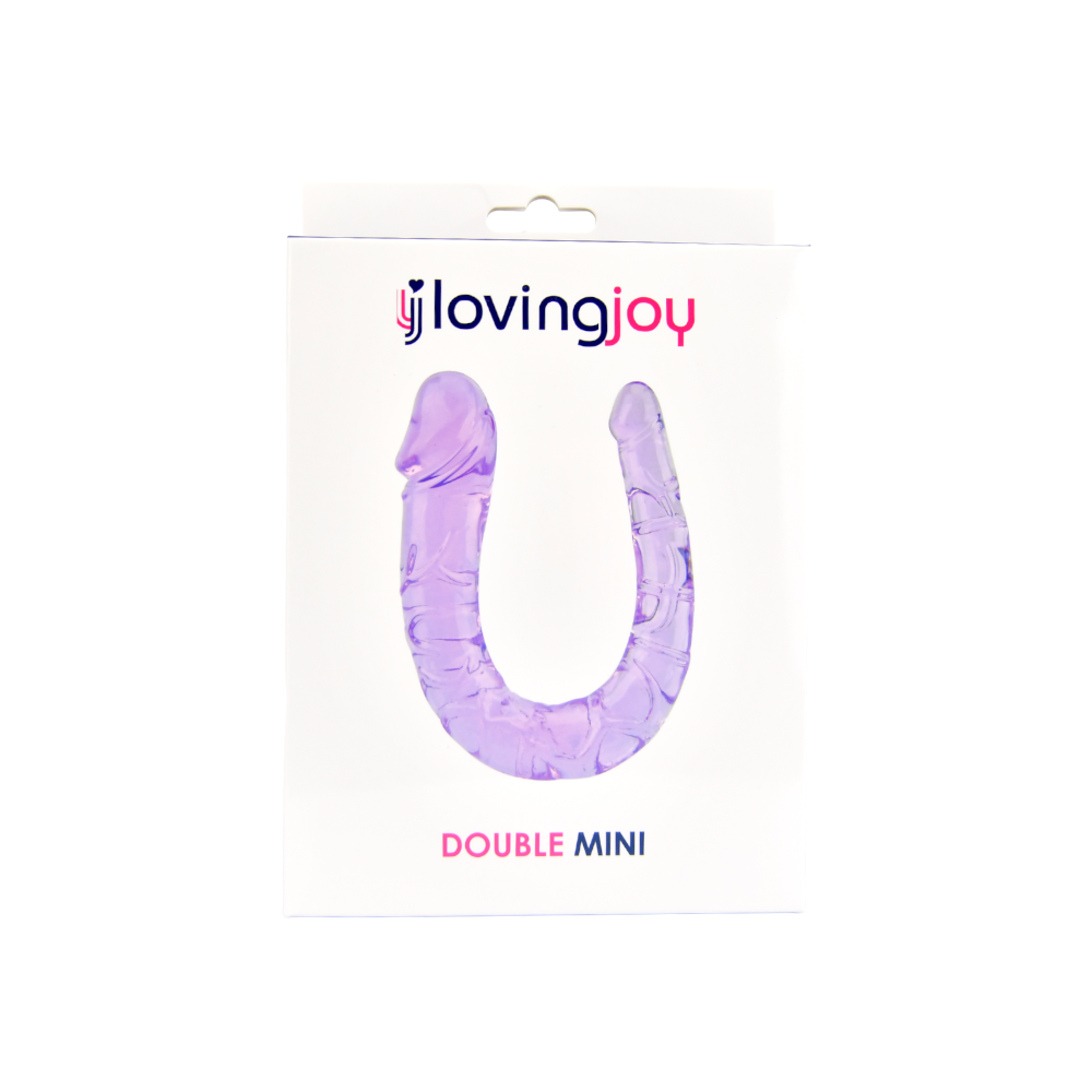 Milující radost dvojitá mini dildo fialová