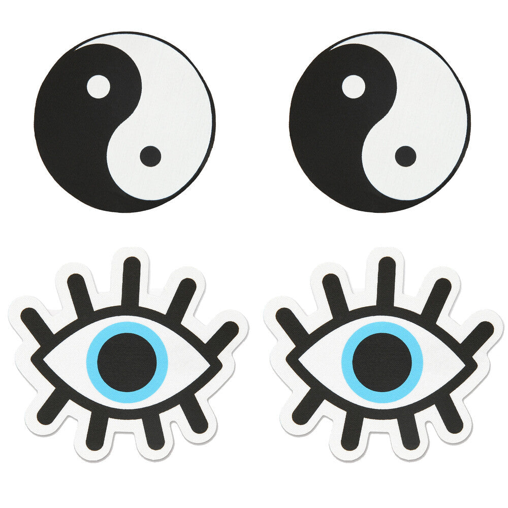 Pastéis de peekaboo yin e yang
