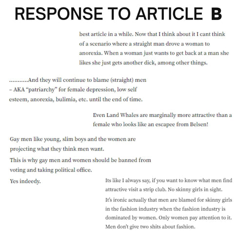 RESPONSE TO ARTICLE B