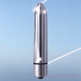 Kraftig 10 -trinns kulevibrator sølv