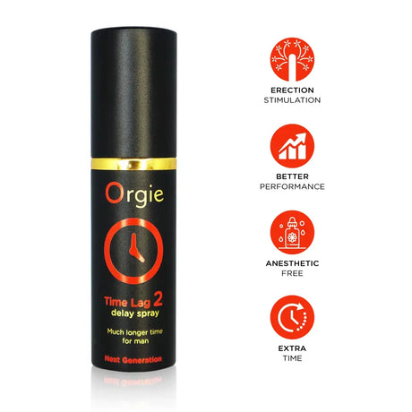 Orgie Time Lag 2 Next Gen Delay Spray 10ml - Save 15% - Sale