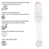 7.8 Inch Pink Tip Double Ended Glass Dildo