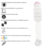 7.8 Inch Pink Tip Double Ended Glass Dildo