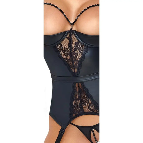 Abierta Fina Open Cup Suspender Basque Set - Fast Shipping - Sale United Kingdom Stoke-on-trent
