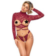 Abierta Fina Open Red Lace Body - Fast Shipping - Sale United Kingdom Stoke-on-trent