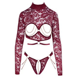 Abierta Fina Open Red Lace Body - Fast Shipping - Sale United Kingdom Stoke-on-trent