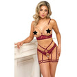 Abierta Fina Open Red Lace Set - Fast Shipping - Sale United Kingdom Stoke-on-trent