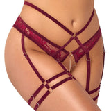 Abierta Fina Open Red Lace Set - Sale