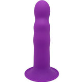 Adrien Lastic Cushioned Core Suction Cup Ribbed Silicone Dildo 7 Inch