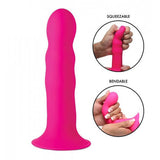 Adrien Lastic amortissé à noyau à noyau de tassement en silicone Dildo 6,5 pouces