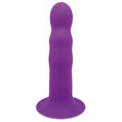Adrien Lastic Dual Density Cushioned Core Vibrating Suction Cup Ribbed Silicone Dildo 7 Inch - Dildos - Save 15% - United Kingdom