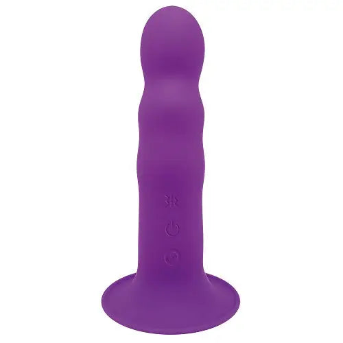Adrien Lastic Dual Density Cushioned Core Vibrating Suction Cup Ribbed Silicone Dildo 7 Inch - Dildos - Save 15% - United Kingdom