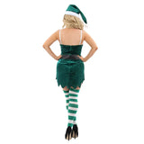 Adult Ladies Christmas Elf Fancy Dress Costume Xmas Santas Helper Outfit - Sale United Kingdom Stoke-on-trent