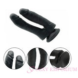 Advanced Double Strap-on Dildo with Purple Harness - Save 25% - Strap-on - Fast Shipping - Sale United Kingdom Stoke-on-trent