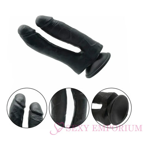 Advanced Double Strap-on Dildo with Purple Harness - Save 25% - Strap-on - Fast Shipping - Sale United Kingdom Stoke-on-trent