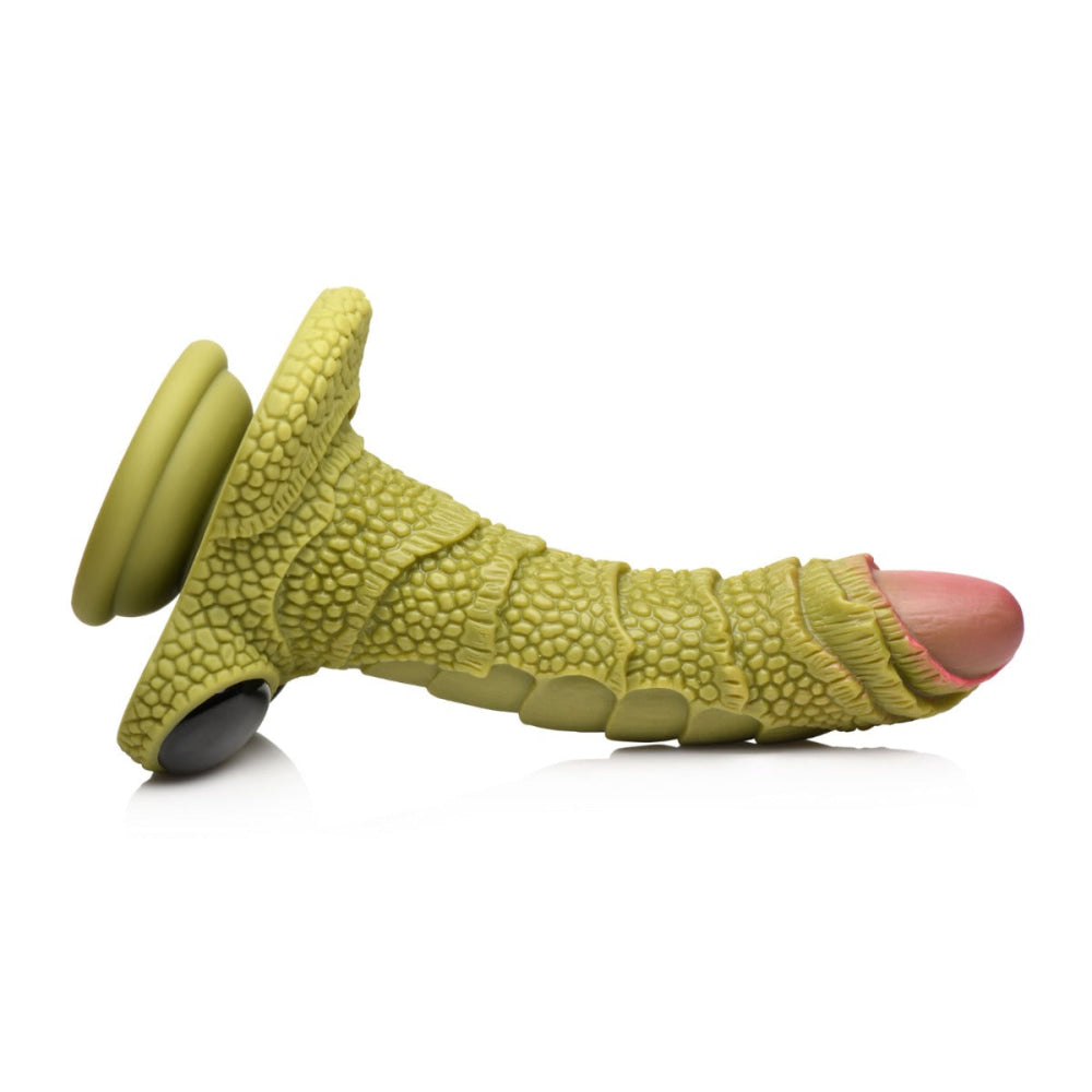 Creature Cocks Swamp Monster Scaly Silicone Dildo Green