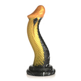 Creatură cocoșii dildo de silicon de șarpe auriu
