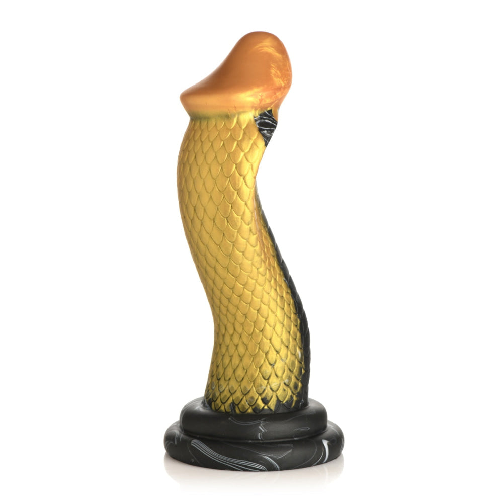 Stvoření kohouty zlatý hadí silikonový dildo