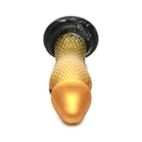 Creatură cocoșii dildo de silicon de șarpe auriu