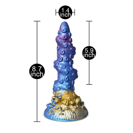 Alien Tentacle Blue Dildo with Suction Cup - Save 30% - Fast Shipping - United Kingdom Stoke-on-trent