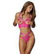 Allure Crazy for you Harness Open Bra & g String Set Sm Hot Pink for you g Sm Fast Sexy Lingerie United Kingdom Stoke on Trent