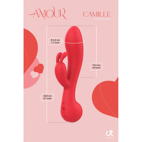 Amour Rabbit Vibe Camille - Save 30% - Fast Shipping - Vibrator United Kingdom Stoke-on-trent