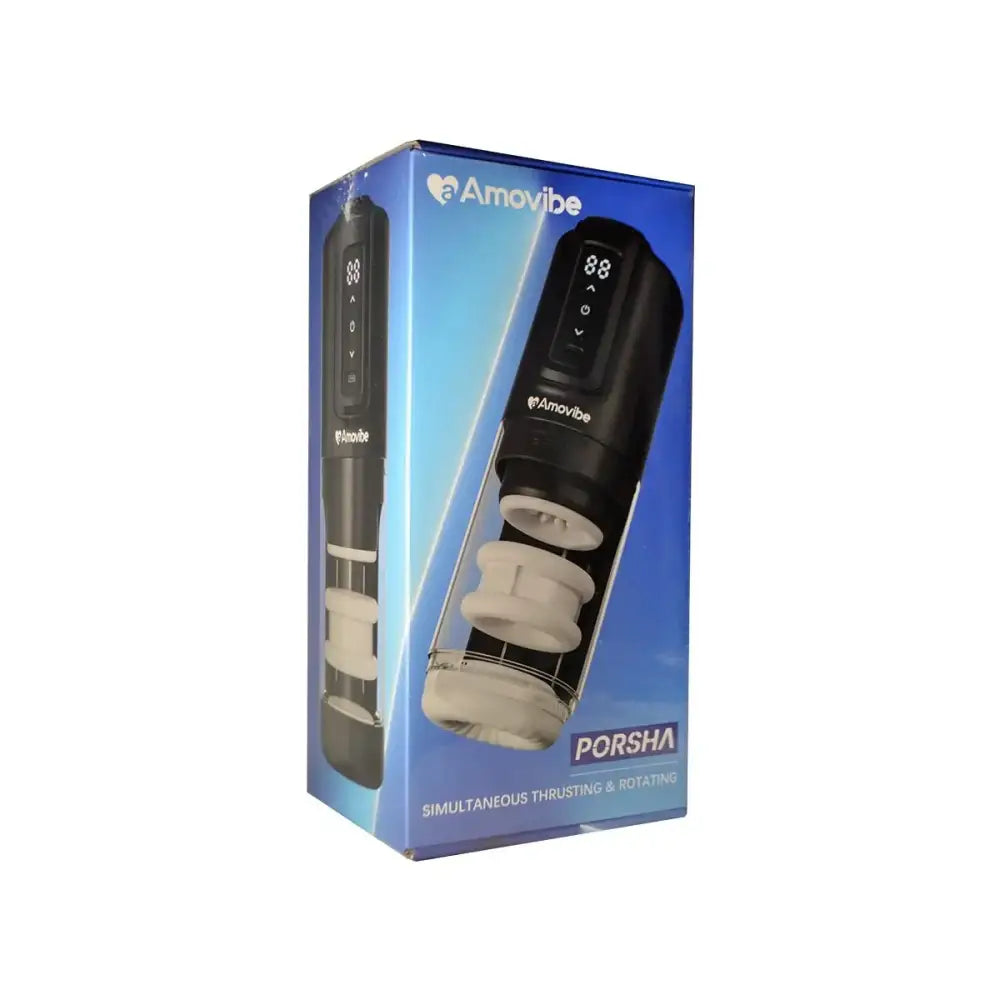 Amovibe Porsha Automatic Masturbator with Rubbing Vibration & Heating Levels - Save 25% - Sale United Kingdom Stoke-on-trent