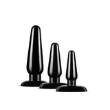 Anal Adventures Basic Plug Kit Black - Butt Plugs - Save 15% - Fast Shipping - Dildos United Kingdom Stoke-on-trent