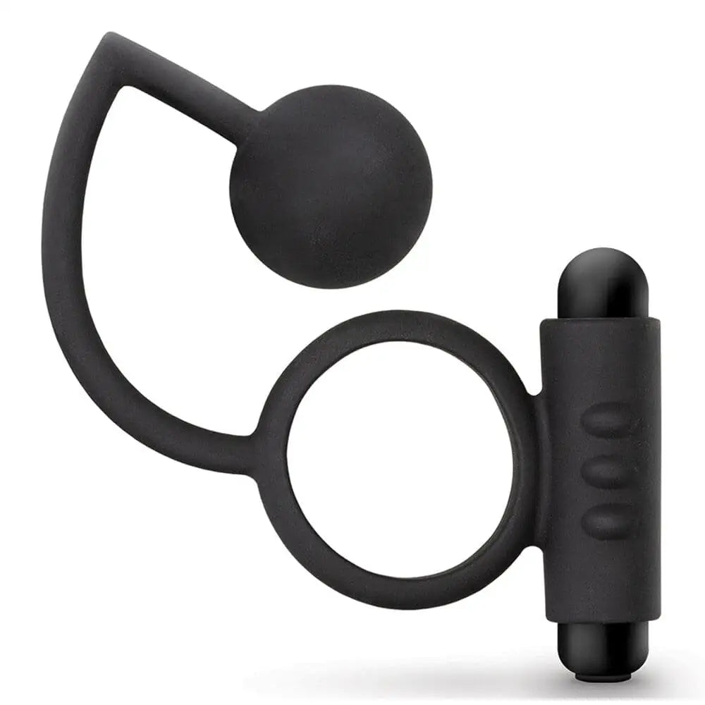Anal Adventures Platinum Ball with Vibrating Cock Ring - Save 25% - with - Fast Shipping - Sale United Kingdom Stoke-on-trent
