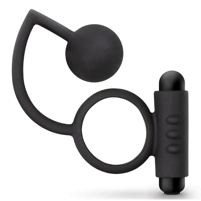 Anal Adventures Platinum Ball with Vibrating Cock Ring - Save 25% - with - Fast Shipping - Sale United Kingdom Stoke-on-trent