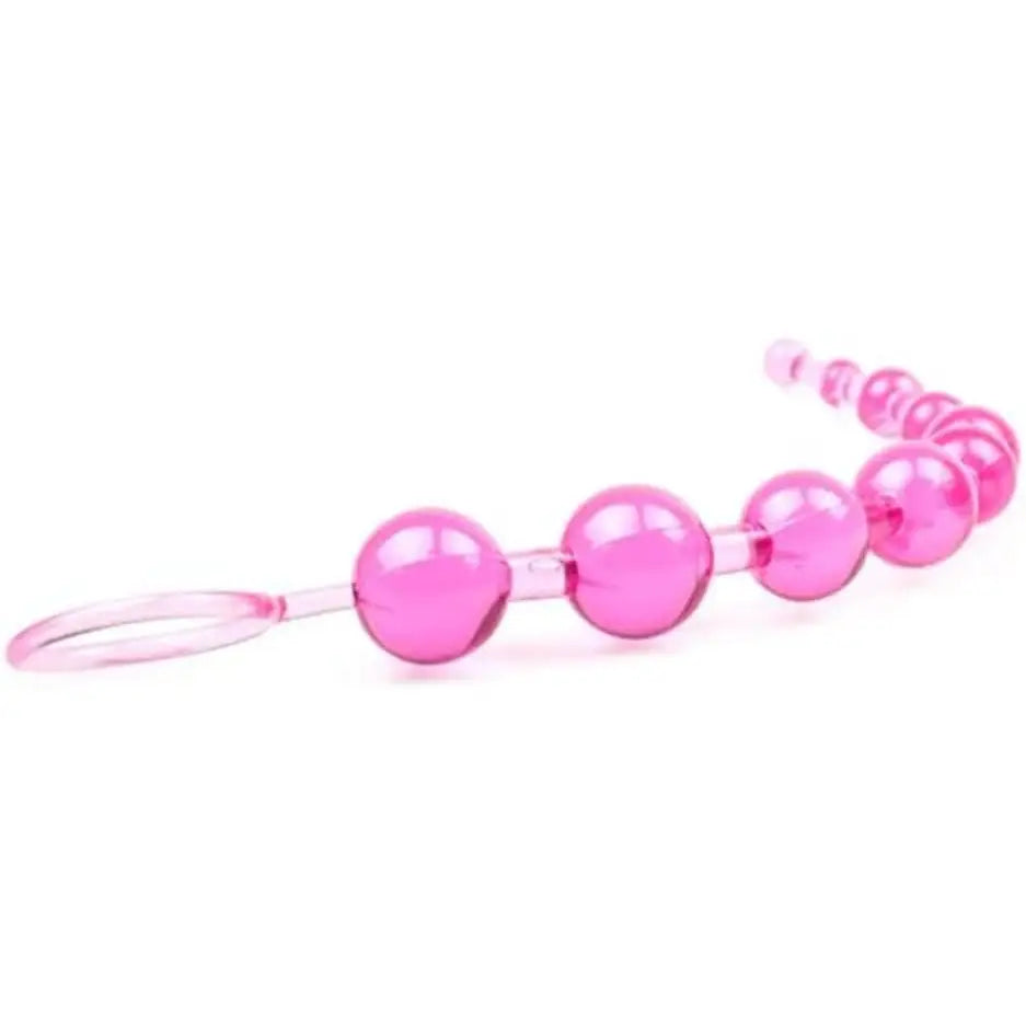 Anal Beads Sex Toy Pink - Smooth Pvc - Beginners Friendly - 11.5’’ - Save 60% - Pvc - Dildo United Kingdom Stoke-on-trent