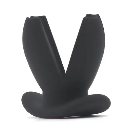 Anal Gaping Spreader Butt Plug Black Silicone V2 - Dildos - Save 65% - Fast Shipping - Dildo United Kingdom Stoke-on-trent