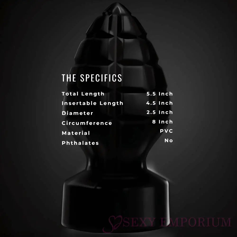 Anal Grenade Butt Plug Dildo - Save 15% - Fast Shipping - United Kingdom Stoke-on-trent